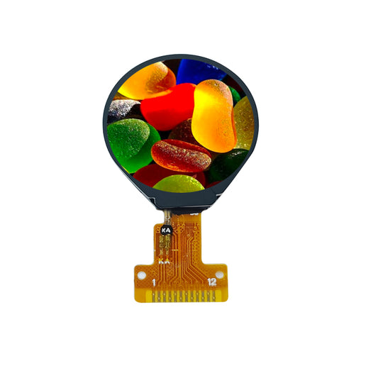 0.71-inch Round LCD 160x160 GC9D01 driver IC 4-wire SPI interface small Circular TFT Display