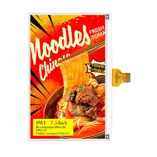 7.5-inch Multi Color E Ink Display E-Paper, 4 Colors Electronic Ink Display Module