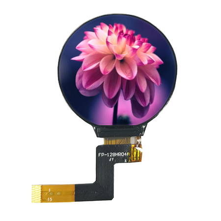 1.28-inch 240x240 Round TFT LCD Display Module, SPI Interface, ZIF Connecting FPC