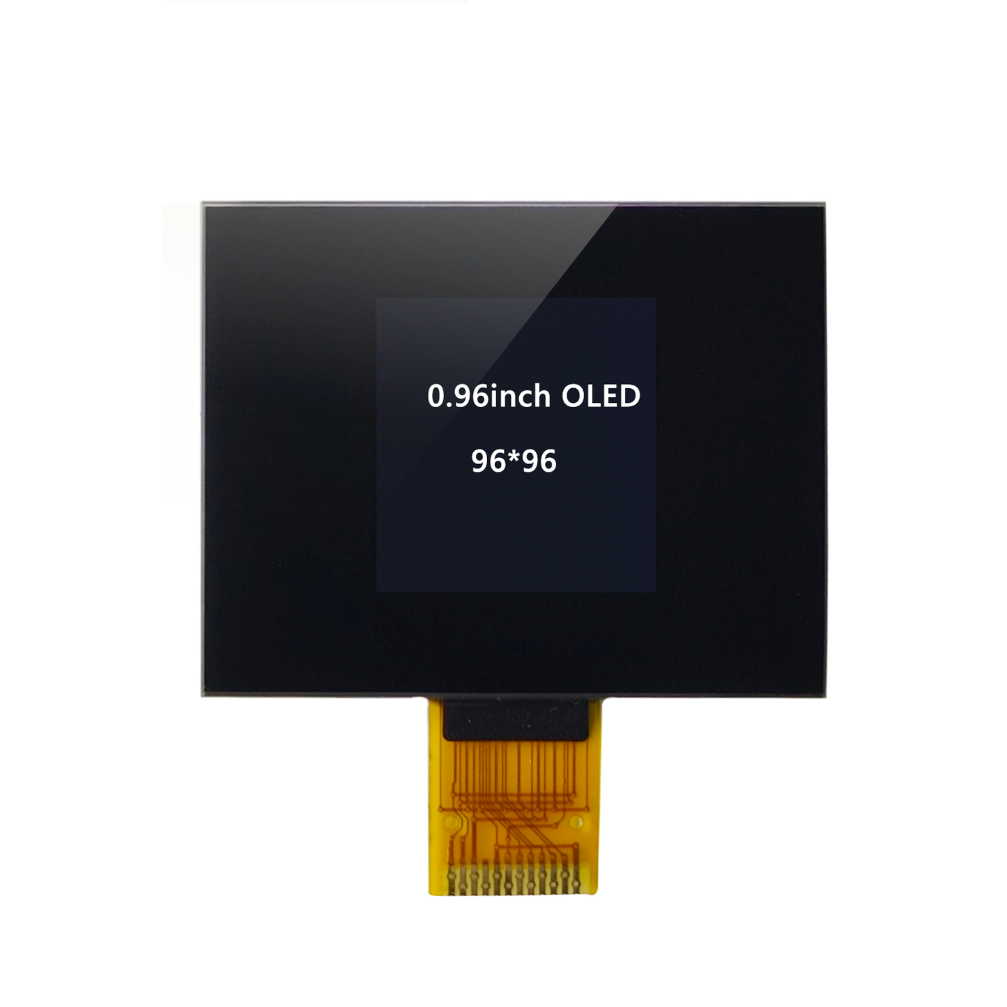 0.96-inch 96x96 OLED with Glass Cover Lens, Integrated Display Module