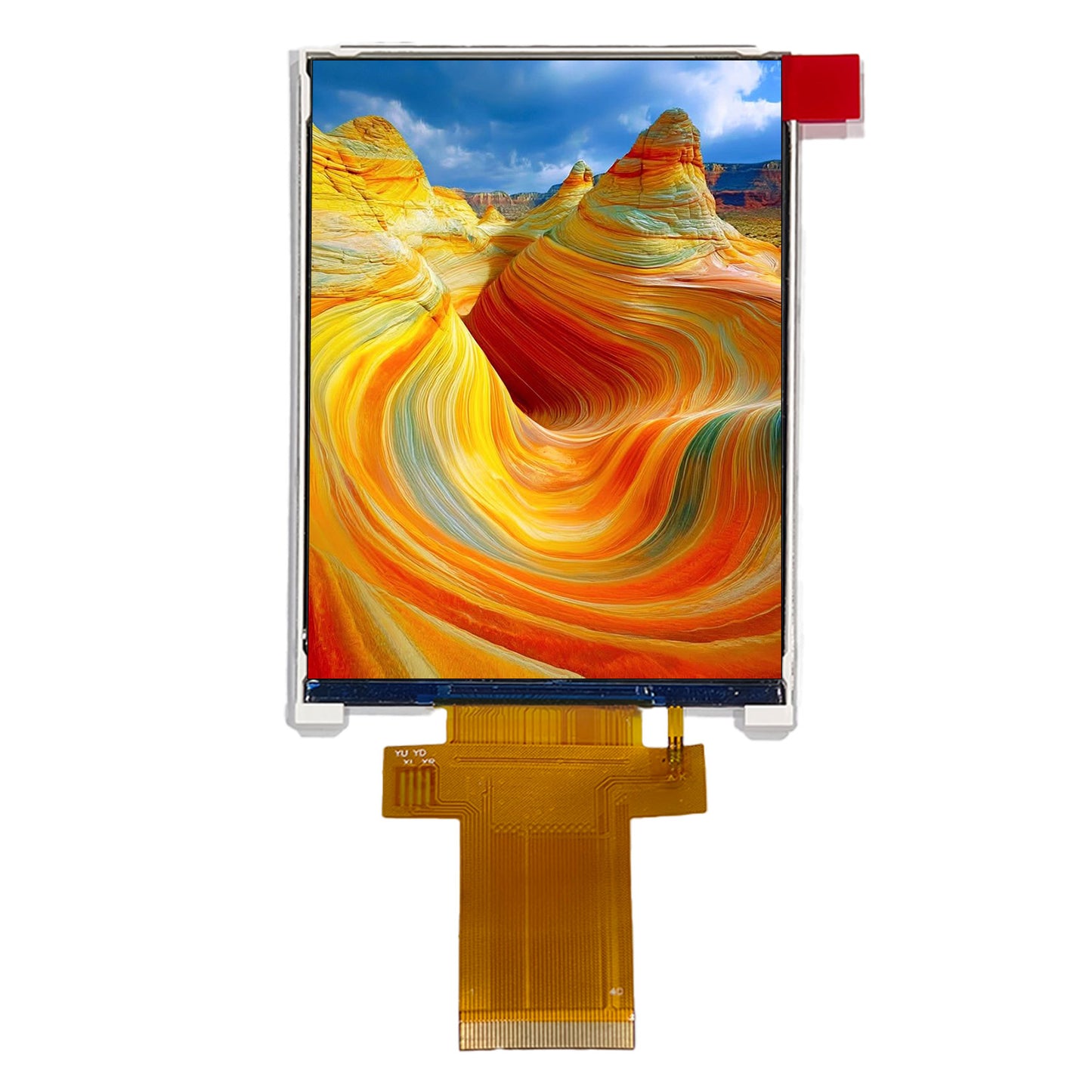 3.98-inch 320x480 ILI9488 IPS Connector 40pin MCU SPI TFT LCD Display Module for Drone Remote Control