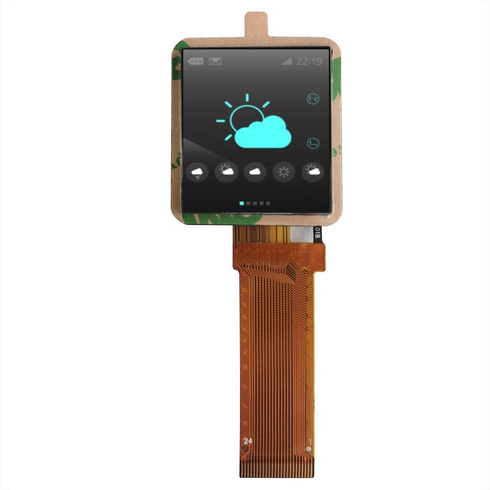 1.3-inch TFT with Bonded Glass Cover, with front 3M Tape, Customized LCD Module