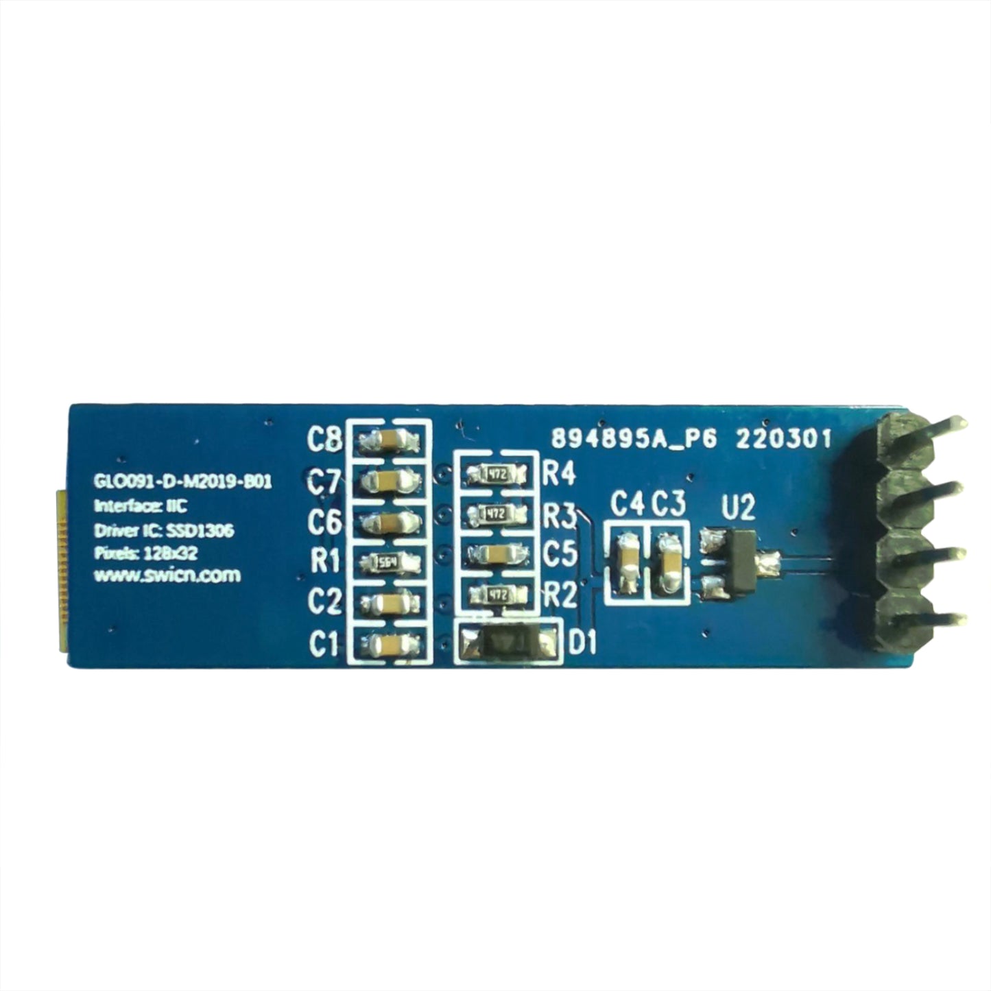 0.91-inch White Blue OLED Displays 4pin I2C OLED Module OLED Manufacturer