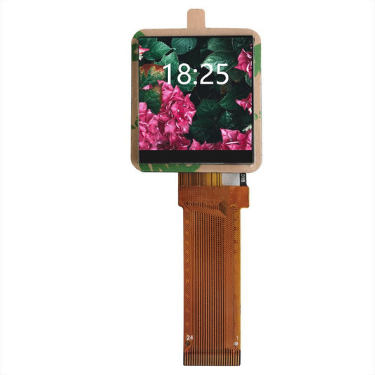 1.3-inch TFT with Bonded Glass Cover, with front 3M Tape, Customized LCD Module