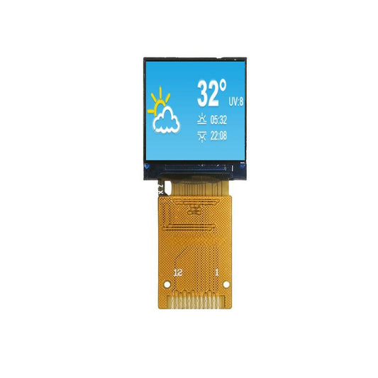 0.85-inch 128x128 IPS TFT LCD Display Module, Soldering FPC, SPI Interface