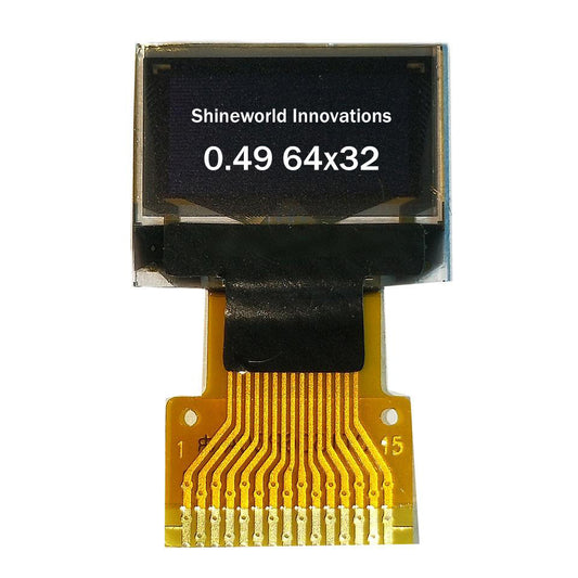 0.49-inch OLED Micro Display PMOLED, 32x64 dots, 4-wire SPI