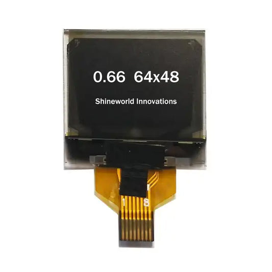 0.66-inch 64x48 SSD1306 Controlled OLED I2C Micro OLED Display, White PMOLED