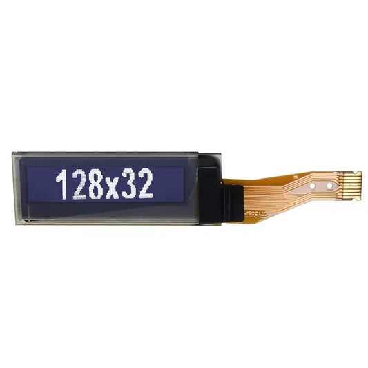 0.91-inch 128x32 SSD1306 I2C OLED Display Module, PMOLED Screen, FPC customizable