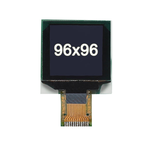 0.96-inch Square White 96x96 Mini OLED Display Screen, Mono PMOLED