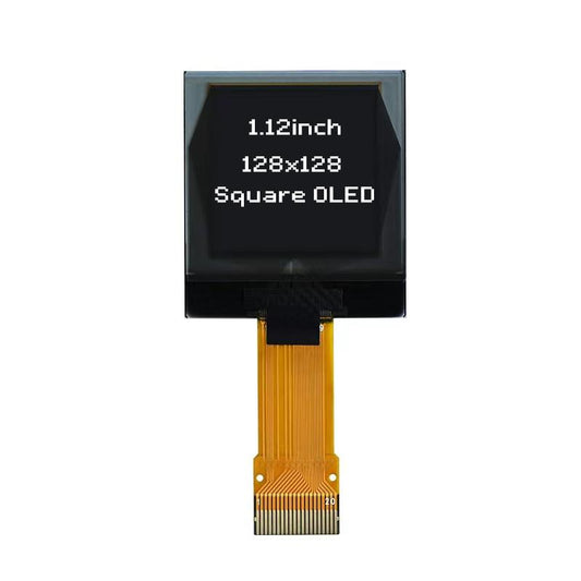 1.12-inch Square OLED Display, Small Size OLED Screen, white 128x128 dots