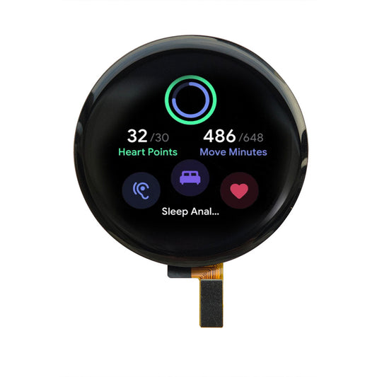 1.32-inch 366x366 Resolution 450nits QSPI B2B AMOLED Smart watch Round Touch screen Display