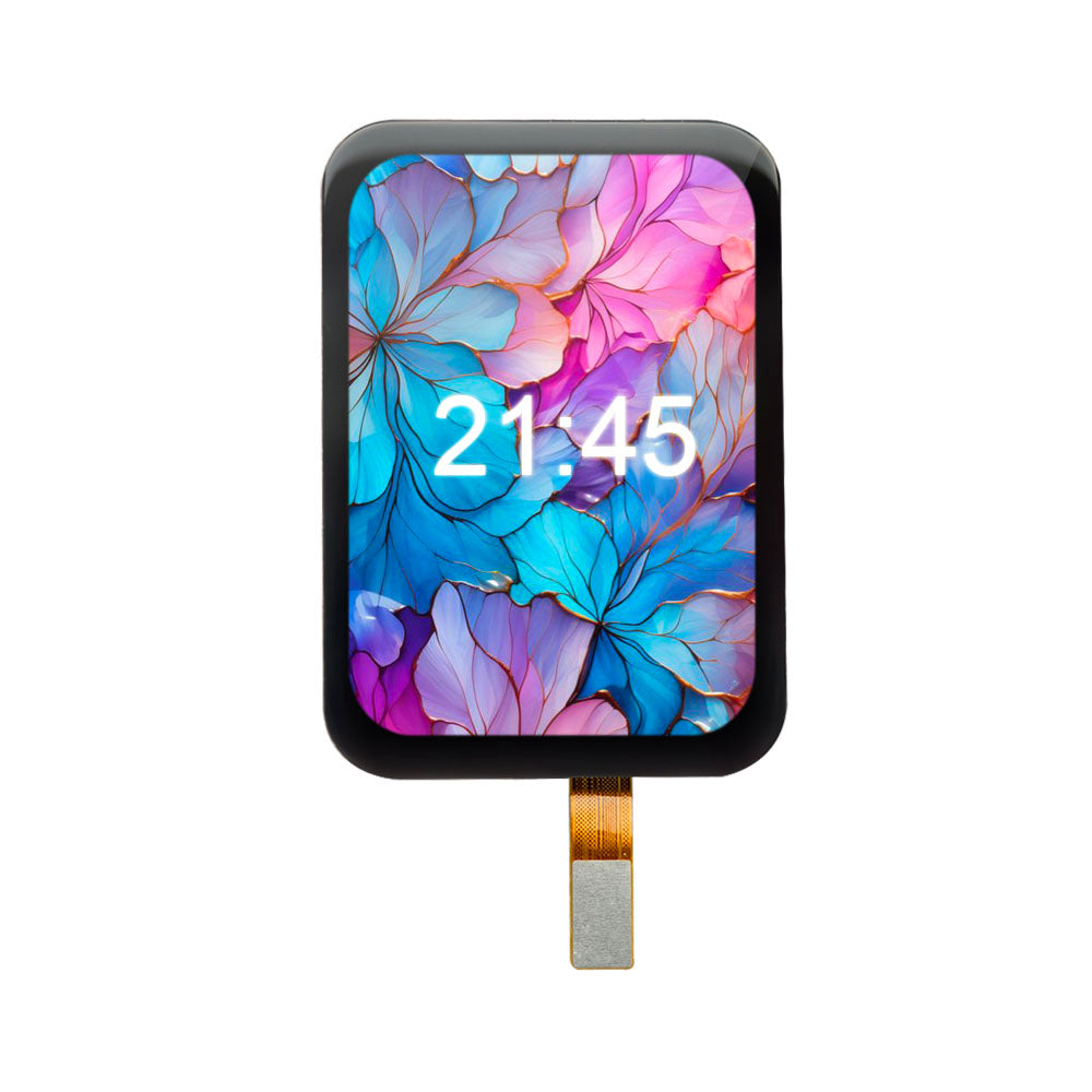 1.74-inch Rectangle Round AMOLED Touch Display Screen with 24 Pin QSPI 336x480 Resolution for Smart Watch