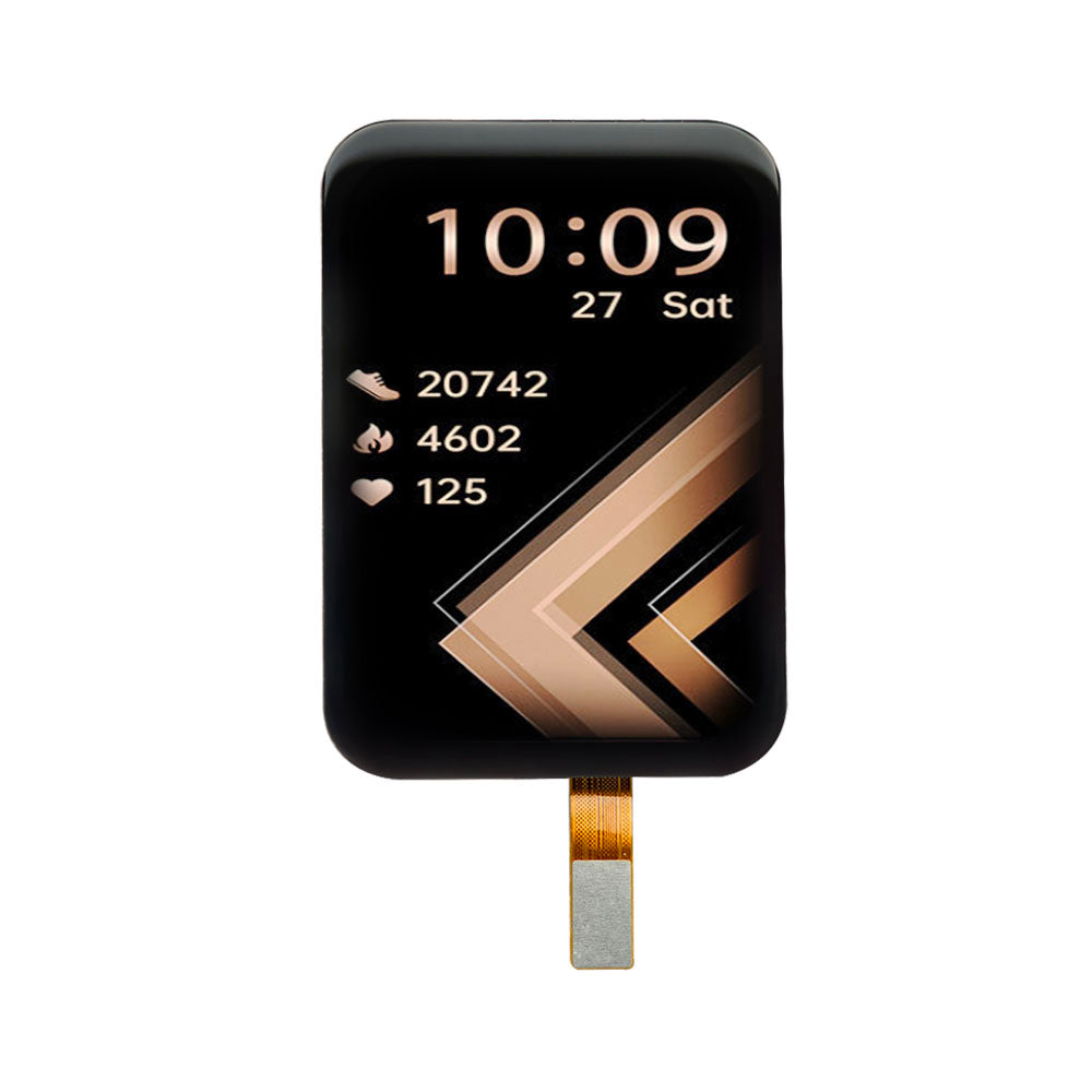 1.74-inch Rectangle Round AMOLED Touch Display Screen with 24 Pin QSPI 336x480 Resolution for Smart Watch