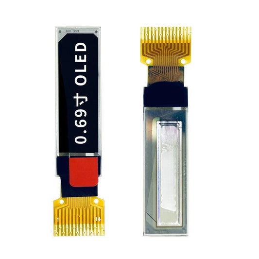 0.69-inch OLED Screen 96x16 White color mini OLED display Micro PMOLED