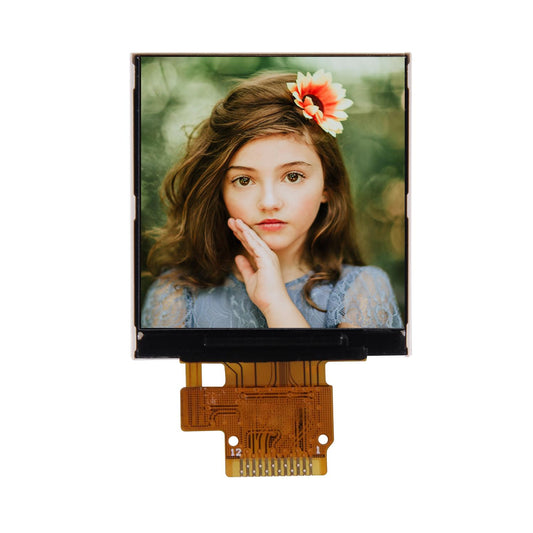 1.54-inch Square ST7789V2 TFT LCD Display, 240x240 pixels, 400nits Brightness