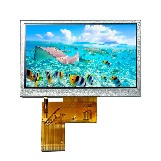 4.3-inch 480x272 TFT Display Screen Module with NV3047, 450cd/m2 Brightness, 24 Bit RGB