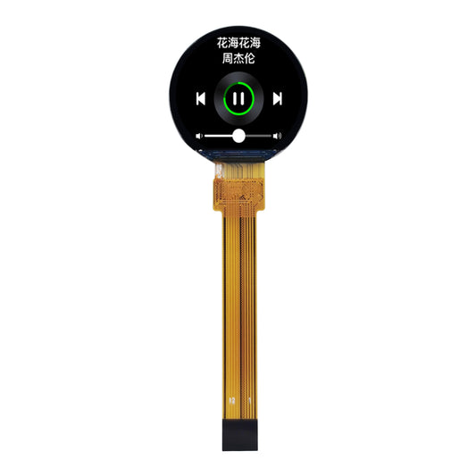 0.99-inch 450cd/m2 GC9107 SPI RGB 128x115 Round LCD Displays TFT Screen, Circular LCD