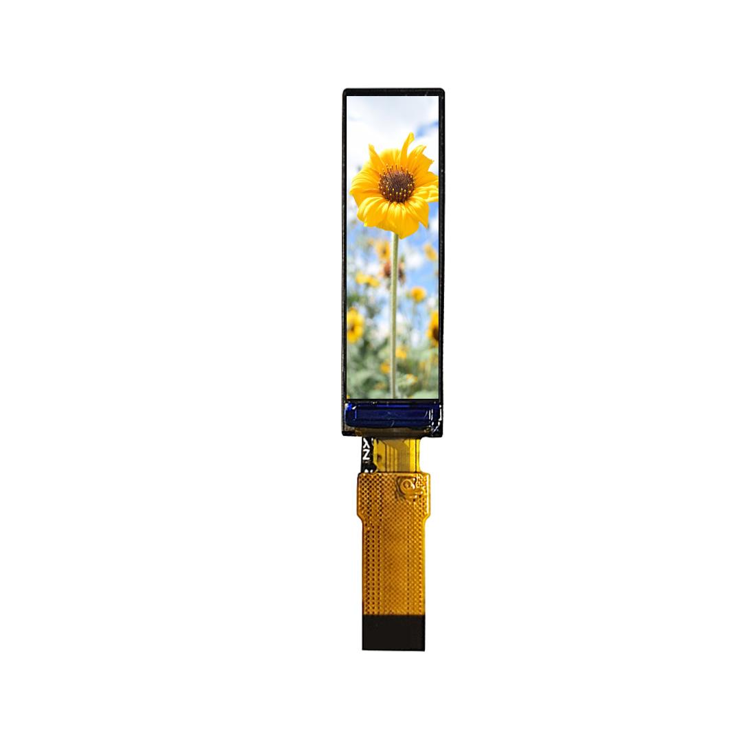 0.99-inch GC9D01 40x160 SPI TFT LCD Display for Bicycle, RGB LCD Module