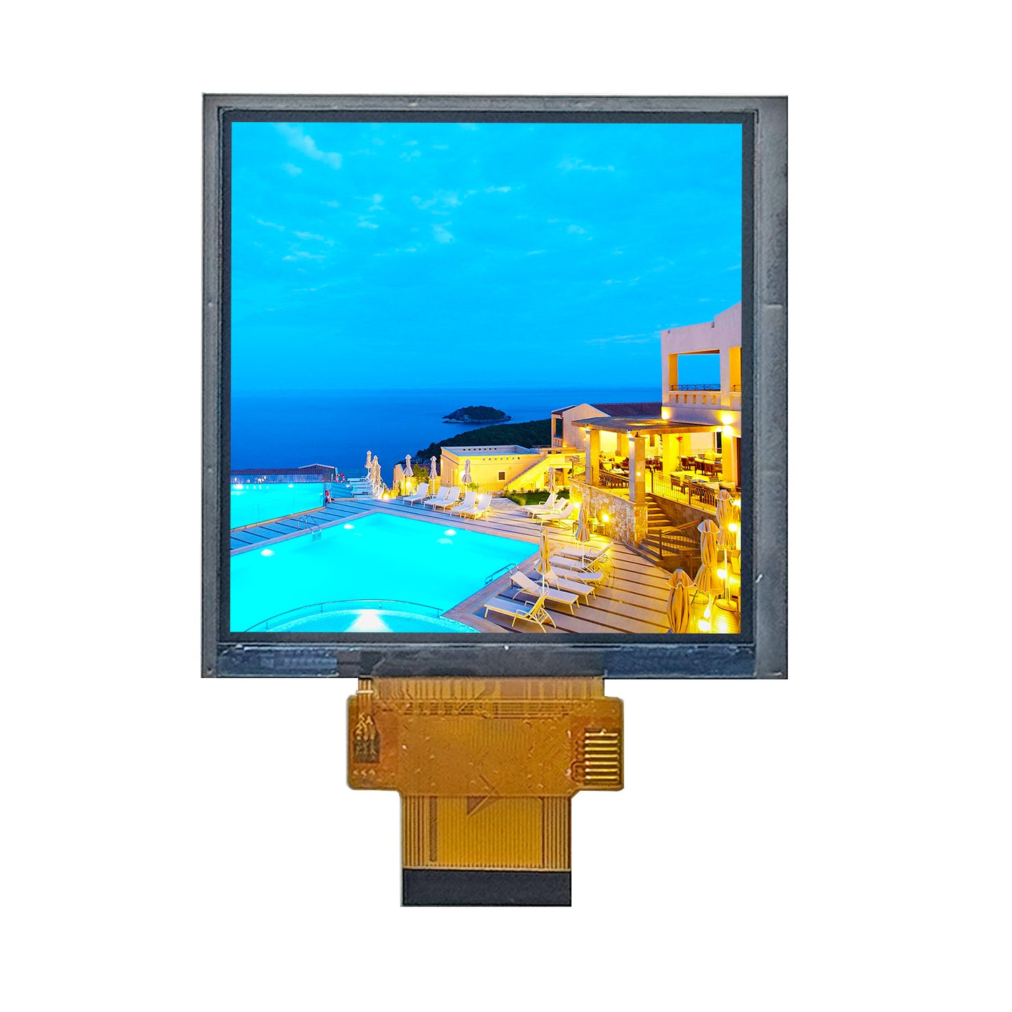 3.4-inch 480x480 SPI+18 Bit RGB ST7701S Connector Square TFT Display Module