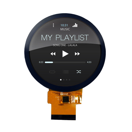 2.1-inch Round TFT 480x480 Circular IPS TFT LCD Display Module with TP CTP