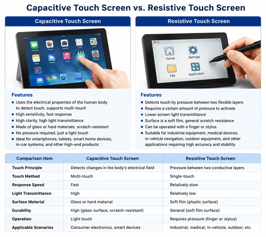 Capacitive vs Resistive Touchscreens: Which Fits?