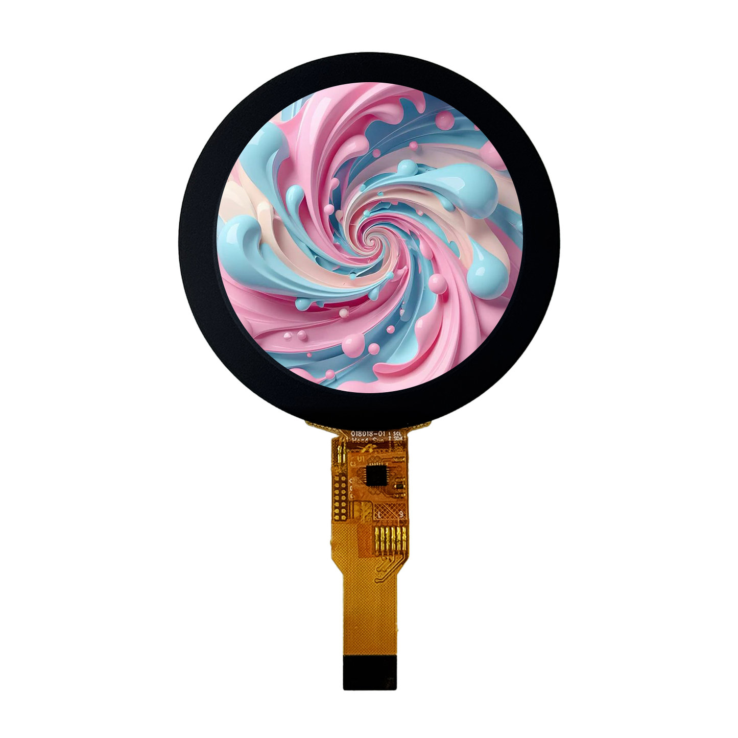 1.8-inch Circular TFT LCD Display 360x360 SPI/MIPI ST77916 with CTP Touch Panel 300 Nits for Smart Knob