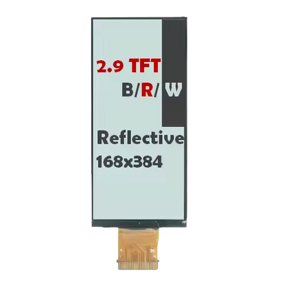 2.9-inch 168x384 White TFT Reflective Mono TFT LCD Module