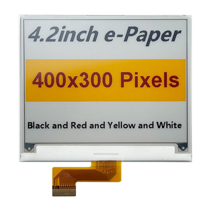 4.2-Inch Yellow Red White Black SSD1619 400x300 E Ink Display Module E Ink Price Tag for ESL