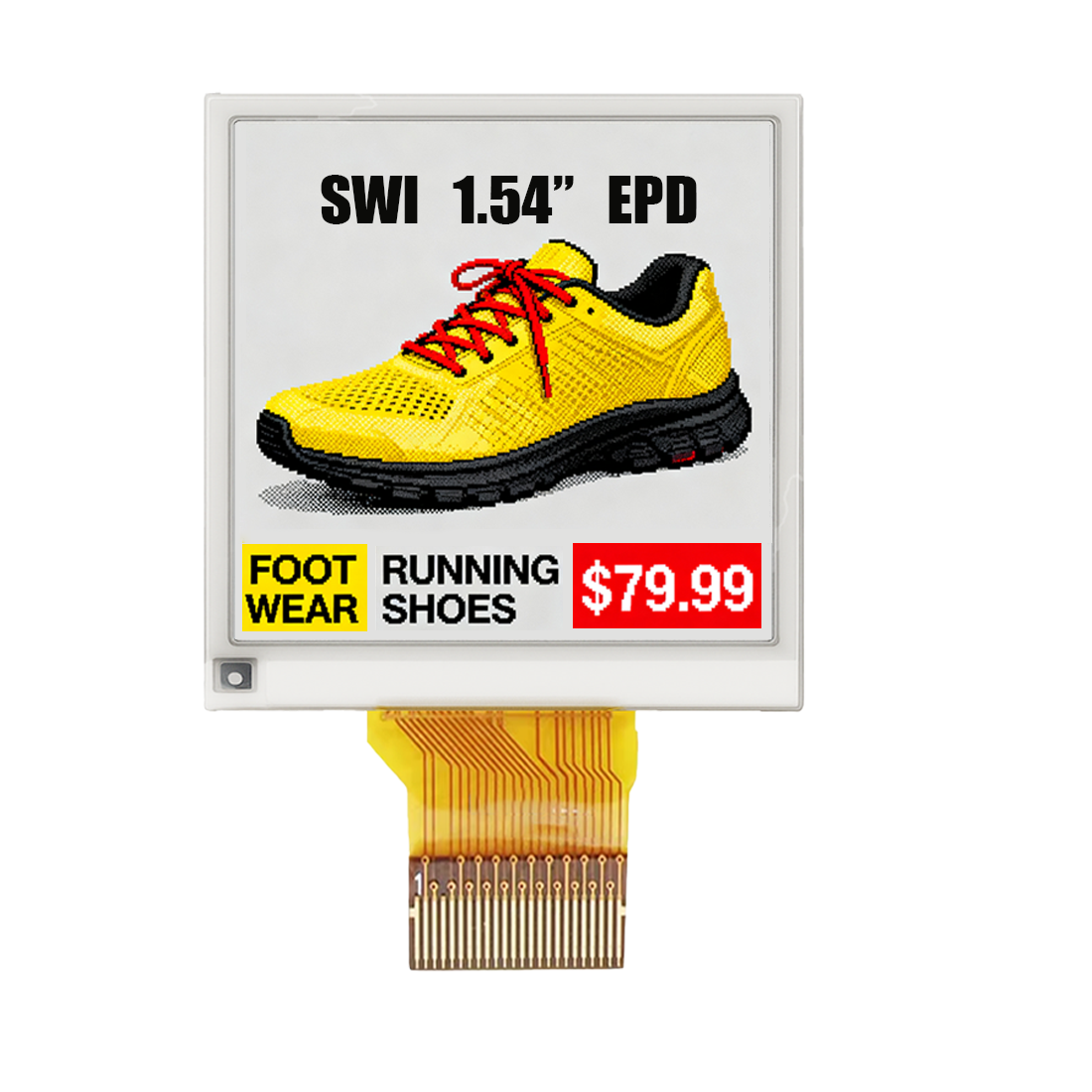 1.54-inch High Resolution 200x200 Eink Epaper Digital Display