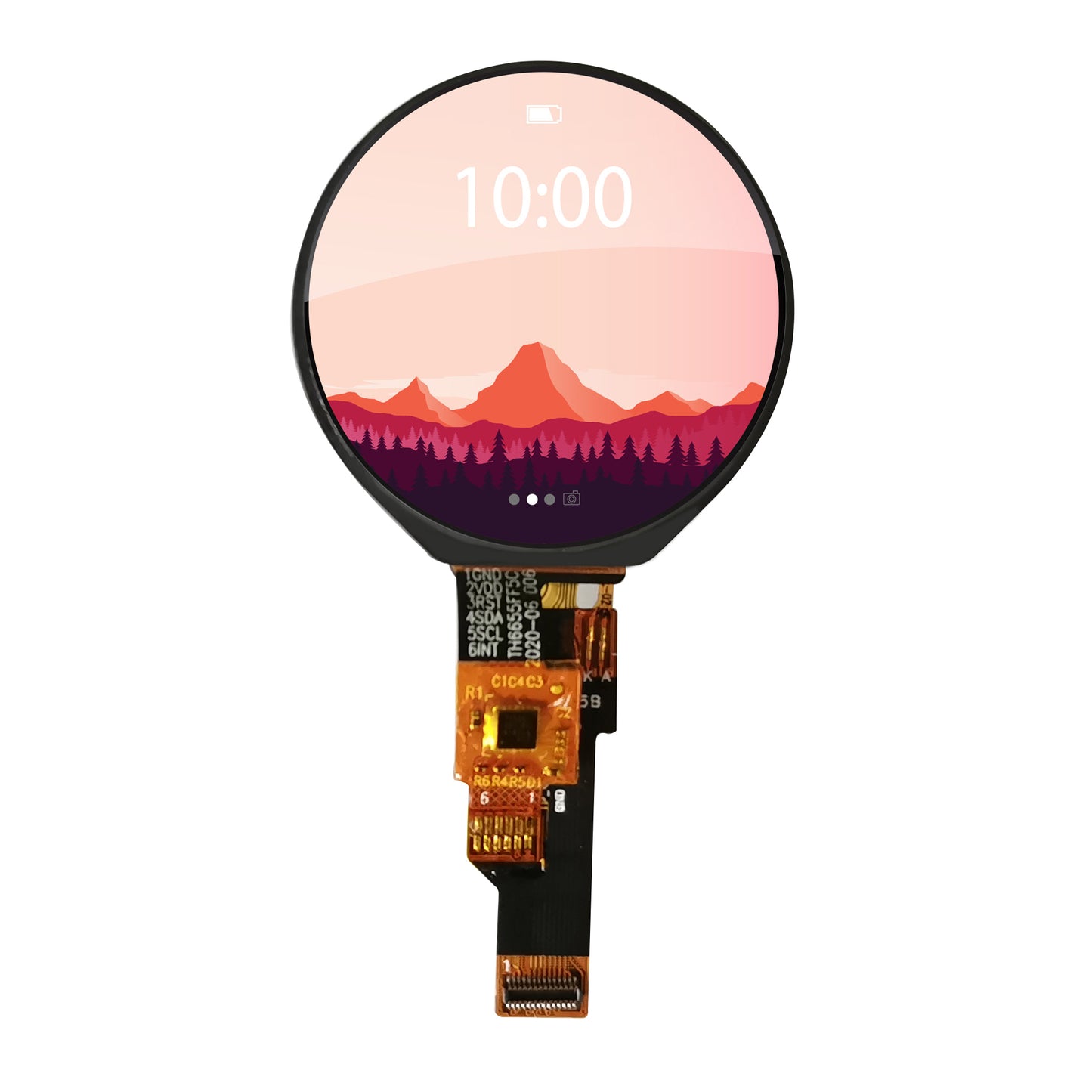 1.28-inch  240(RGB)x240 LCD TFT Touch Screen Smart Watch Round Display