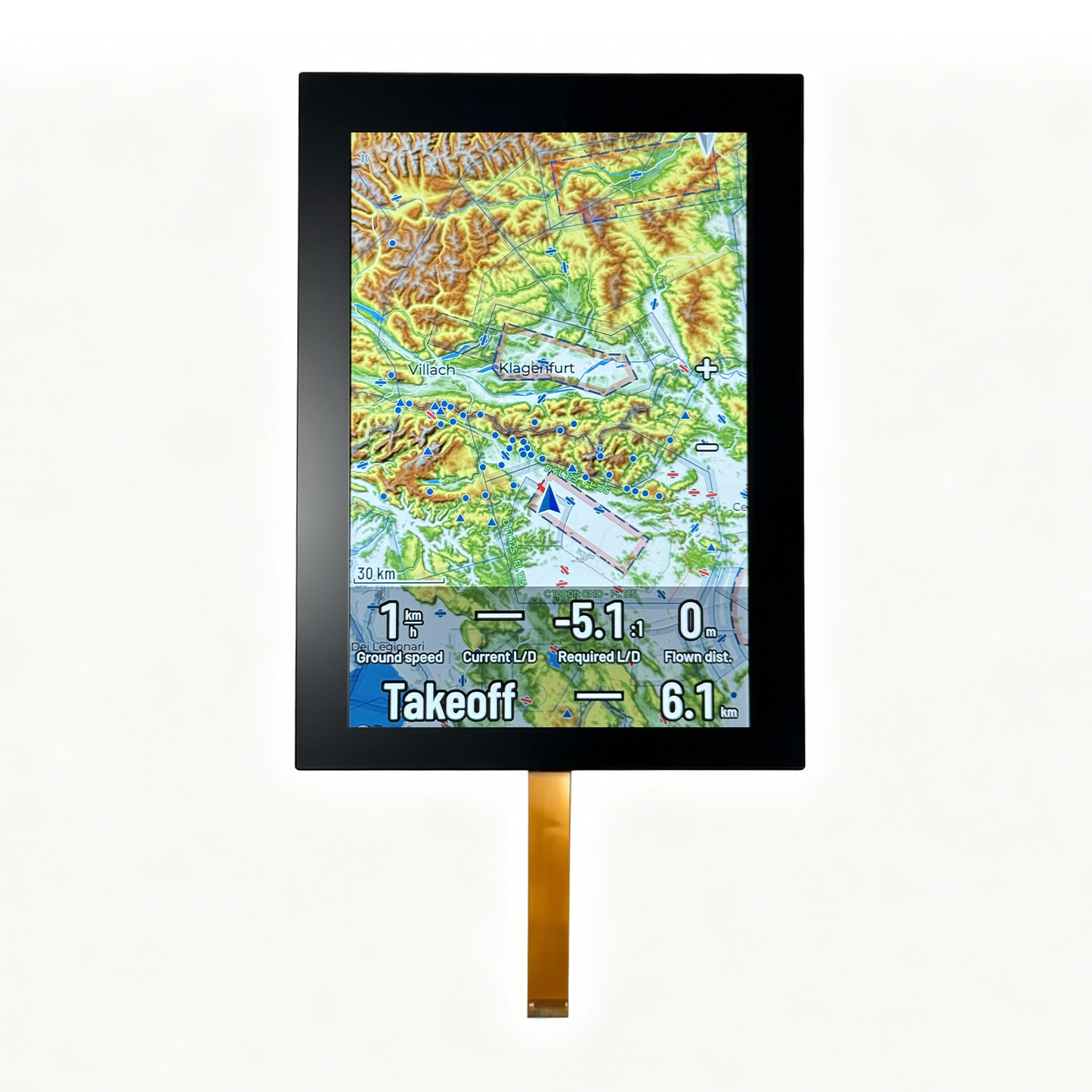 7.02-inch TFT LCD Display 1200x1920 Resolution MIPI 4 Lane 400cd/m2 16.7M Colors TFT Touch LCD Module with HX8279 IC CTP