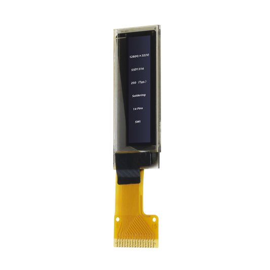 0.91英寸点阵128x32驱动IC SSD1306 OLED屏幕