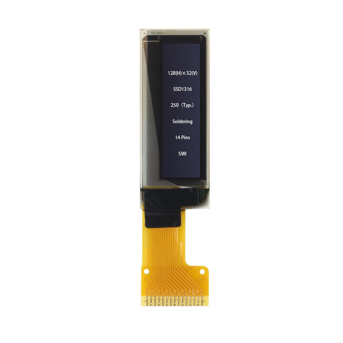 0.91英寸点阵128x32驱动IC SSD1306 OLED屏幕