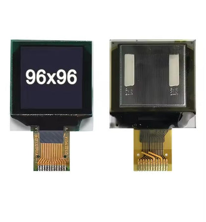 0.96-inch Square White 96x96 Mini OLED Display Screen, Mono PMOLED
