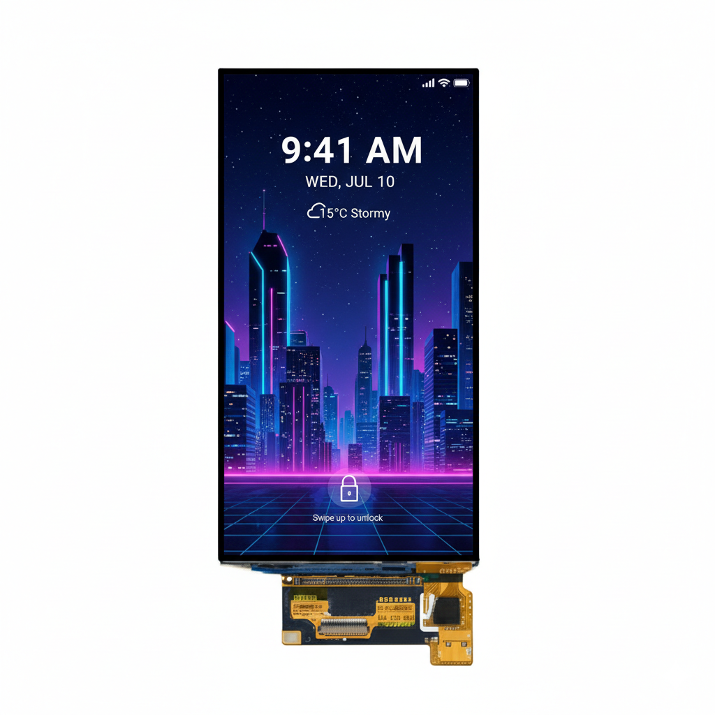 1.04英寸600尼特340x340全彩圆形AMOLED显示屏