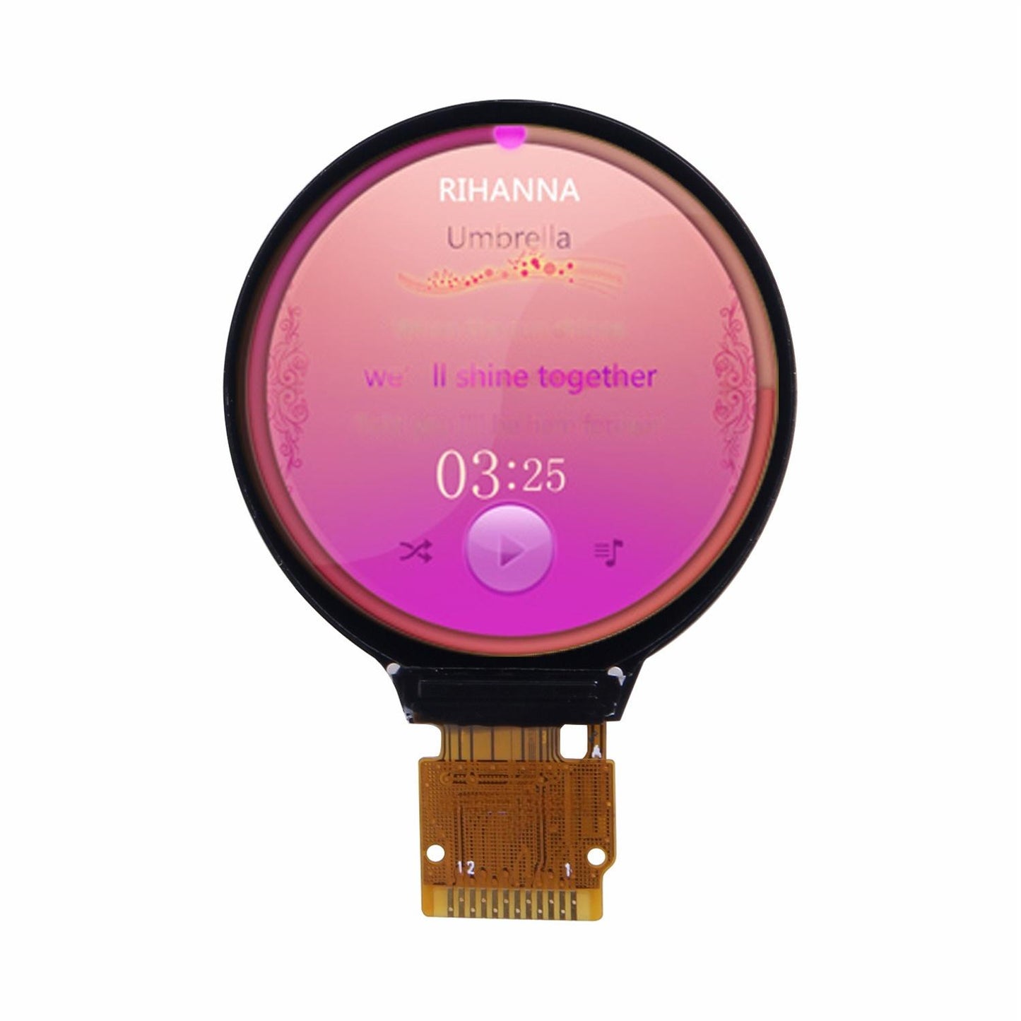 1.28-inch  240x240 Round TFT LCD Display Modules for Watch IPS All View