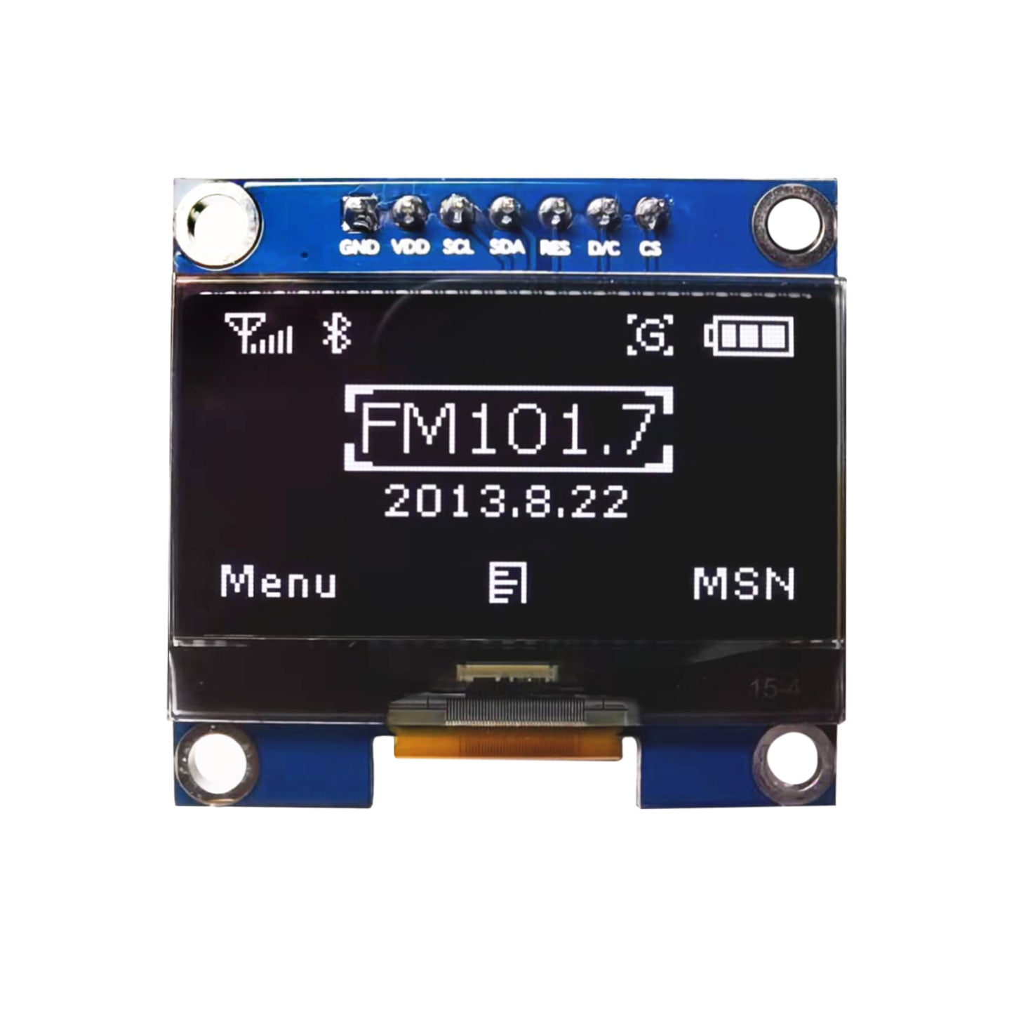 0.91英寸点阵128x32驱动IC SSD1306 OLED屏幕